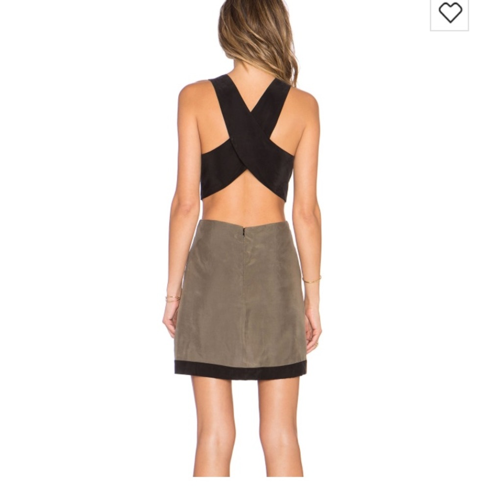 NBD X Shades of cool dress in army green
